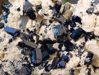 Natural Schorl Black Tourmaline on Orthoclase Matrix x 3 From Erongo, Namibia - Toprock Gemstones and Minerals 