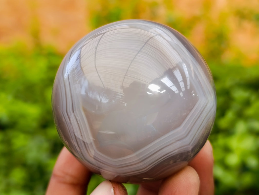Polished Banded Agate Spheres x 4 From Madagascar - Toprock Gemstones and Minerals 