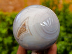 Polished Banded Agate Spheres x 4 From Madagascar - Toprock Gemstones and Minerals 