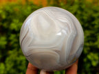 Polished Banded Agate Spheres x 4 From Madagascar - Toprock Gemstones and Minerals 