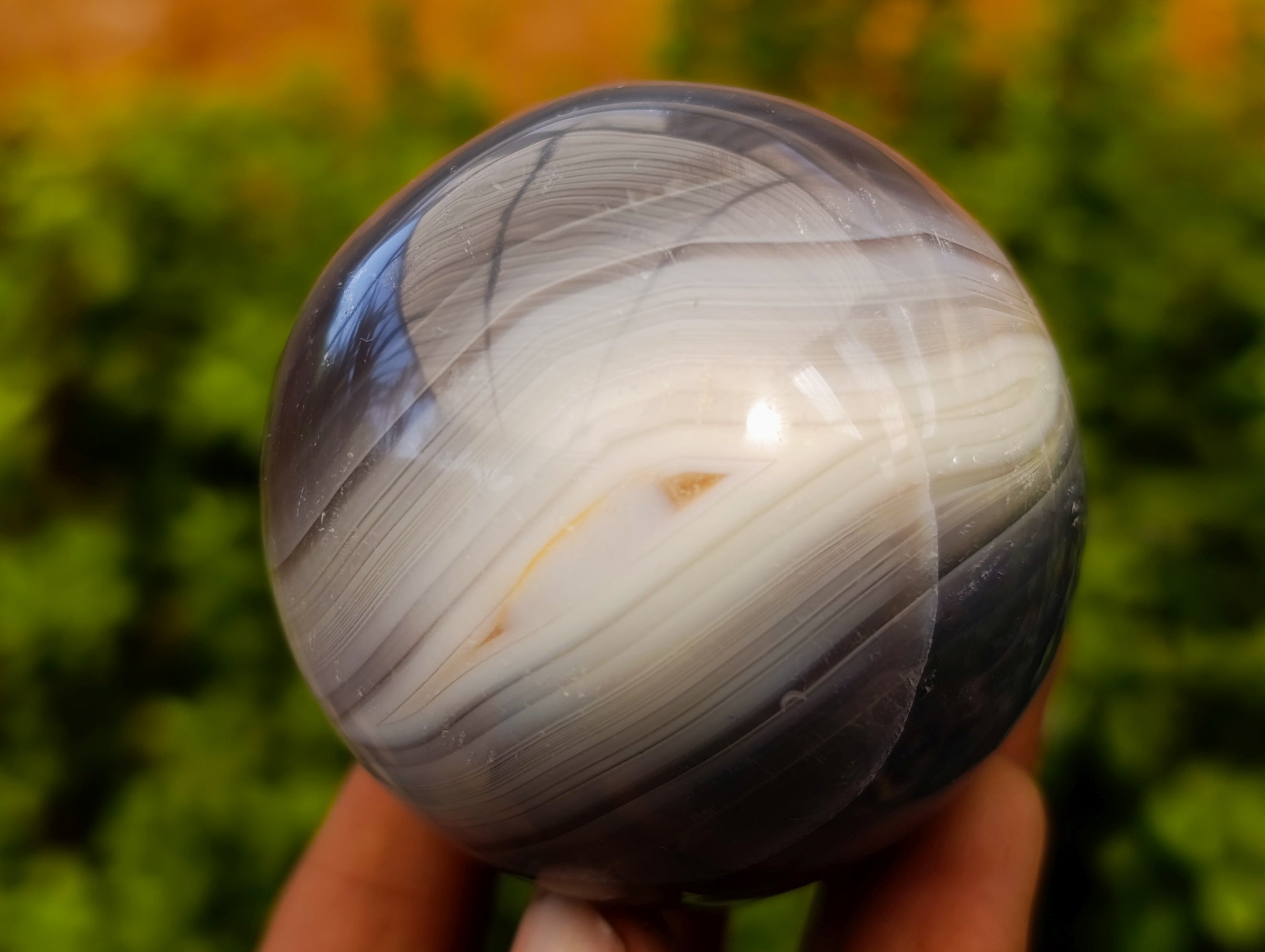 Polished Banded Agate Spheres x 4 From Madagascar - Toprock Gemstones and Minerals 