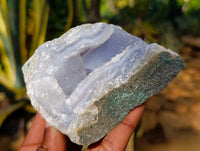 Natural Blue Lace Agate Geode x 12 From Nsanje, Malawi - Toprock Gemstones and Minerals 