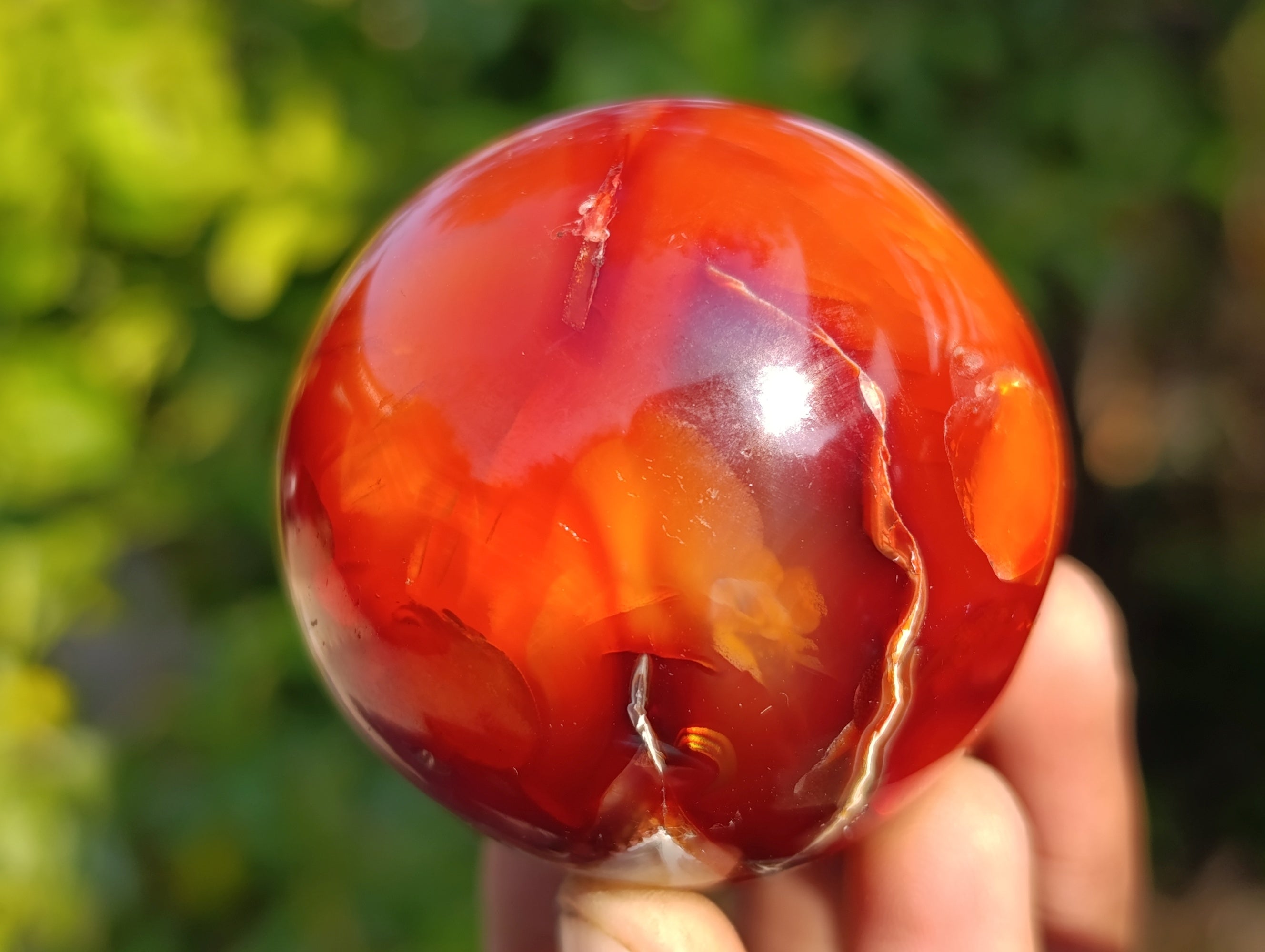 Polished Carnelian Agate Spheres x 6 From Madagascar - Toprock Gemstones and Minerals 