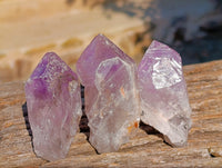 Natural Jacaranda Amethyst Single Quartz Crystals x 35 From Mumbwa, Zambia - Toprock Gemstones and Minerals 