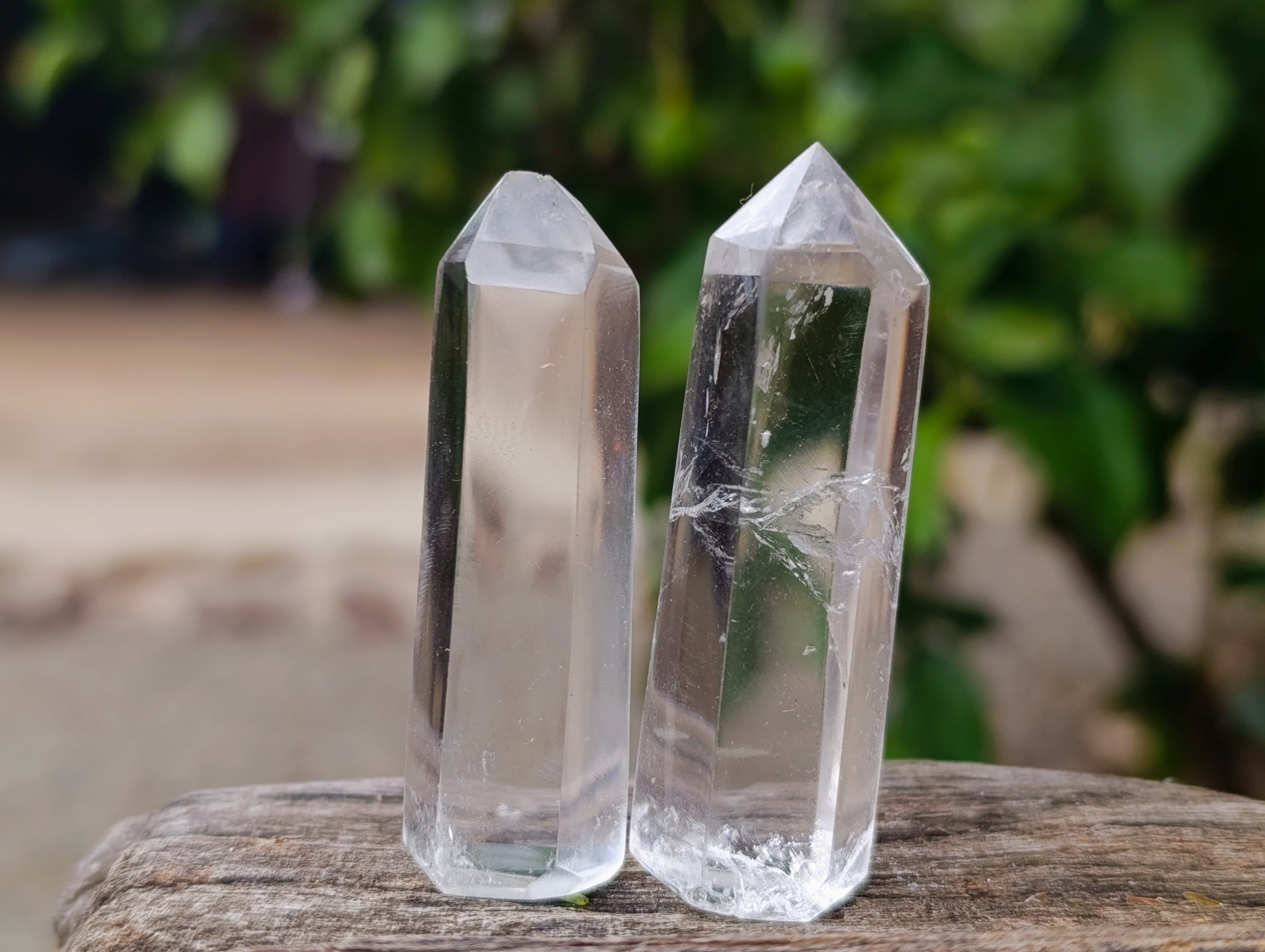 Polished Small Clear Quartz Crystals x 20 From Madagascar - Toprock Gemstones and Minerals 