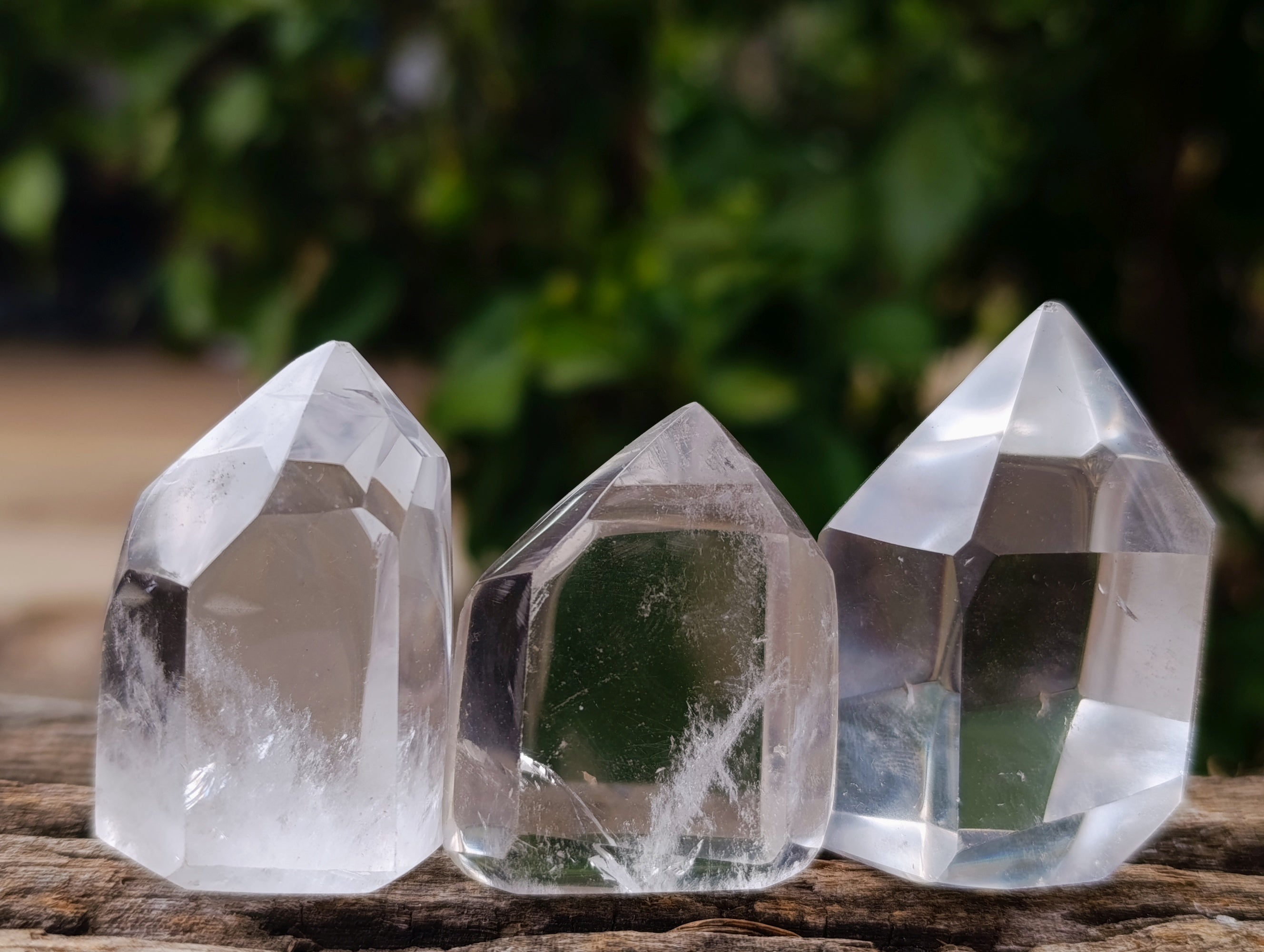 Polished Small Clear Quartz Crystals x 20 From Madagascar - Toprock Gemstones and Minerals 