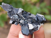 Natural Schorl Black Tourmaline Terminated Crystal Specimens with some Hyalite Opal x 35 From Erongo, Namibia - Toprock Gemstones and Minerals 