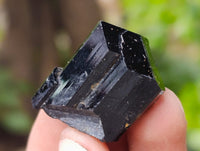 Natural Schorl Black Tourmaline Terminated Crystal Specimens with some Hyalite Opal x 35 From Erongo, Namibia - Toprock Gemstones and Minerals 