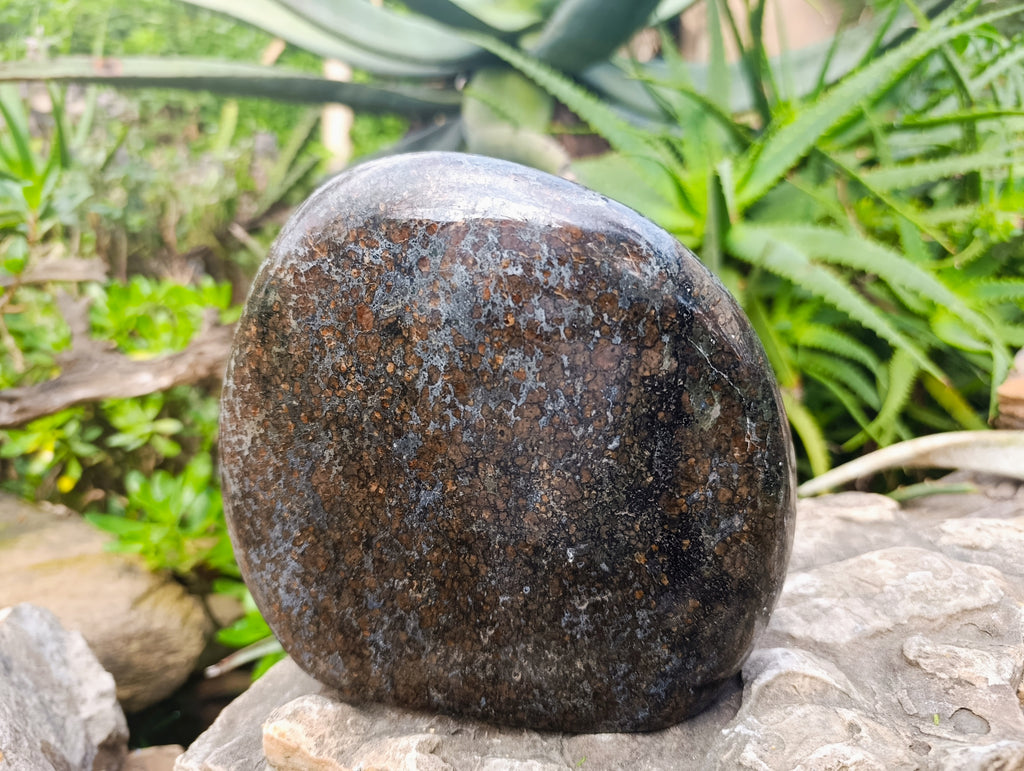 Polished Eclogite Garnet Standing Free Form x 1 From Northern Cape, South Africa - Toprock Gemstones and Minerals 