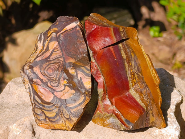 Natural Nguni Jasper Cobbed Specimens x 9 From Prieska, South Africa