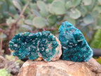 Natural Dioptase Specimens with Chrysocolla on Dolomite Matrix x 6 From Likasi, Congo - Toprock Gemstones and Minerals 