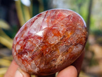 Polished Red Hematoid Quartz Palm Stones x 20 From Madagascar - Toprock Gemstones and Minerals 