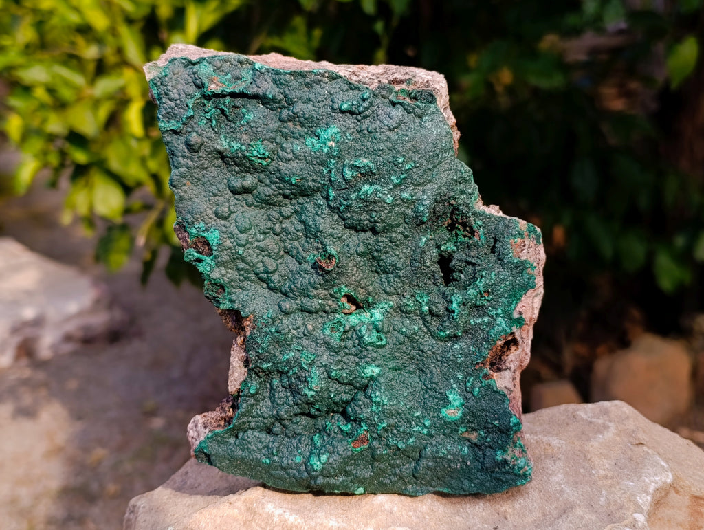 Natural Crystalline Malachite Specimens x 2 From Tenke Fungurume, Congo - Toprock Gemstones and Minerals 