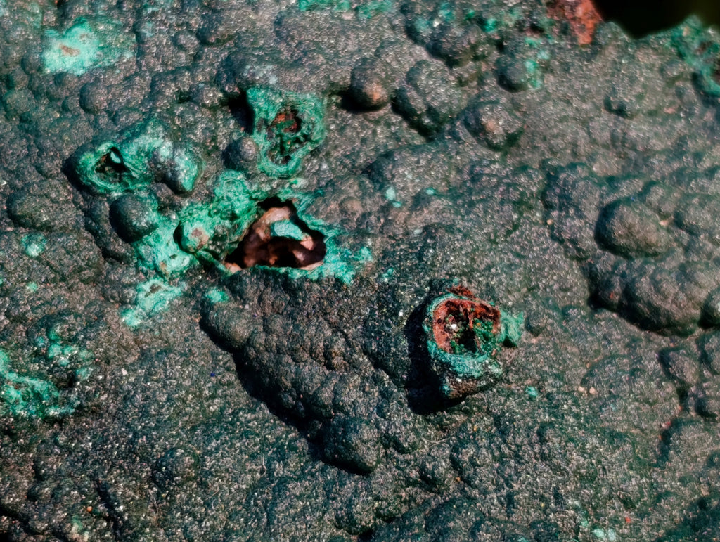 Natural Crystalline Malachite Specimens x 2 From Tenke Fungurume, Congo - Toprock Gemstones and Minerals 