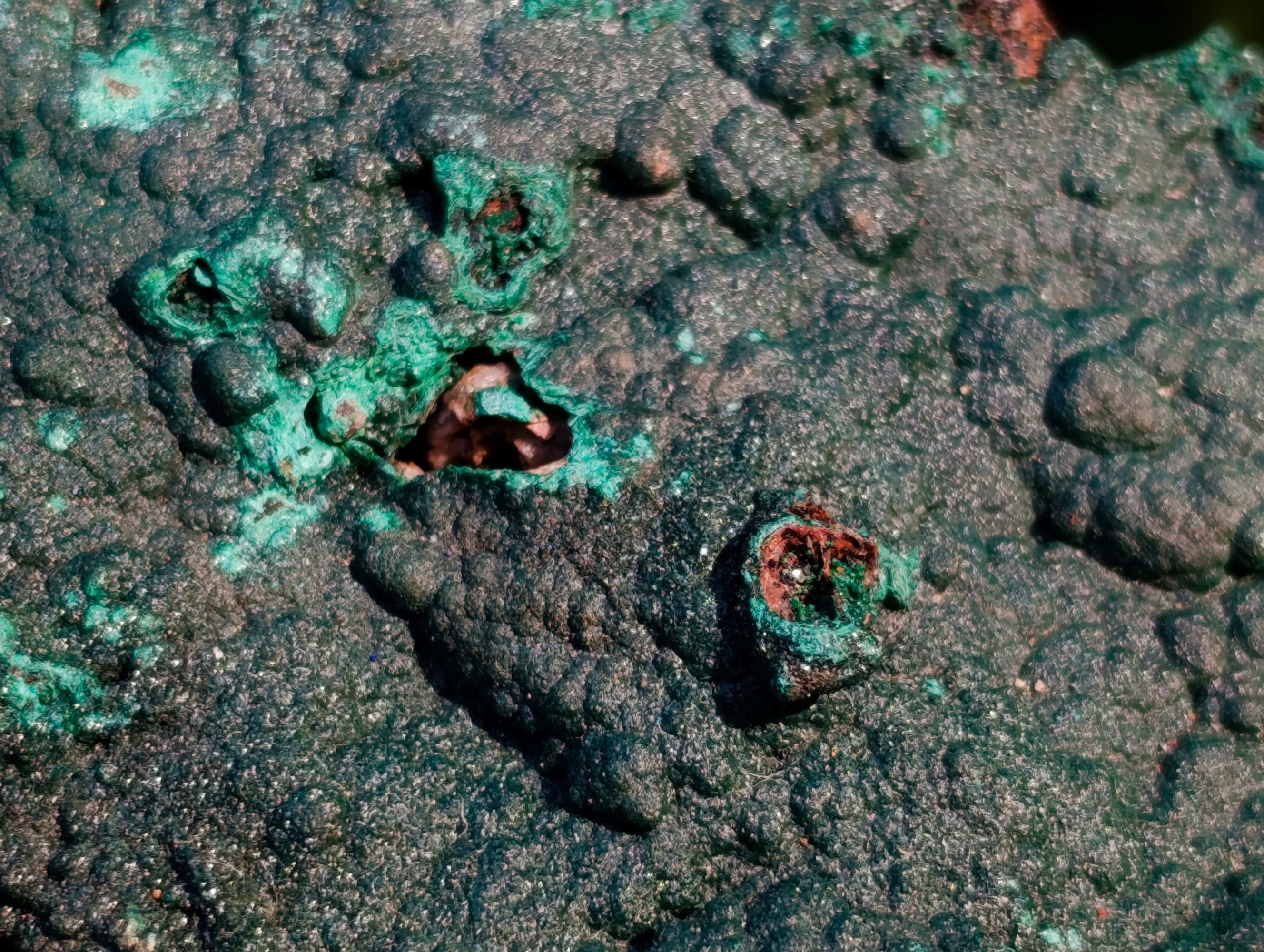 Natural Crystalline Malachite Specimens x 2 From Tenke Fungurume, Congo - Toprock Gemstones and Minerals 