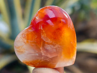 Polished Mini Carnelian Agate "Jewellery" Gemstone Hearts x 20 From Madagascar