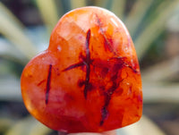 Polished Mini Carnelian Agate "Jewellery" Gemstone Hearts x 20 From Madagascar