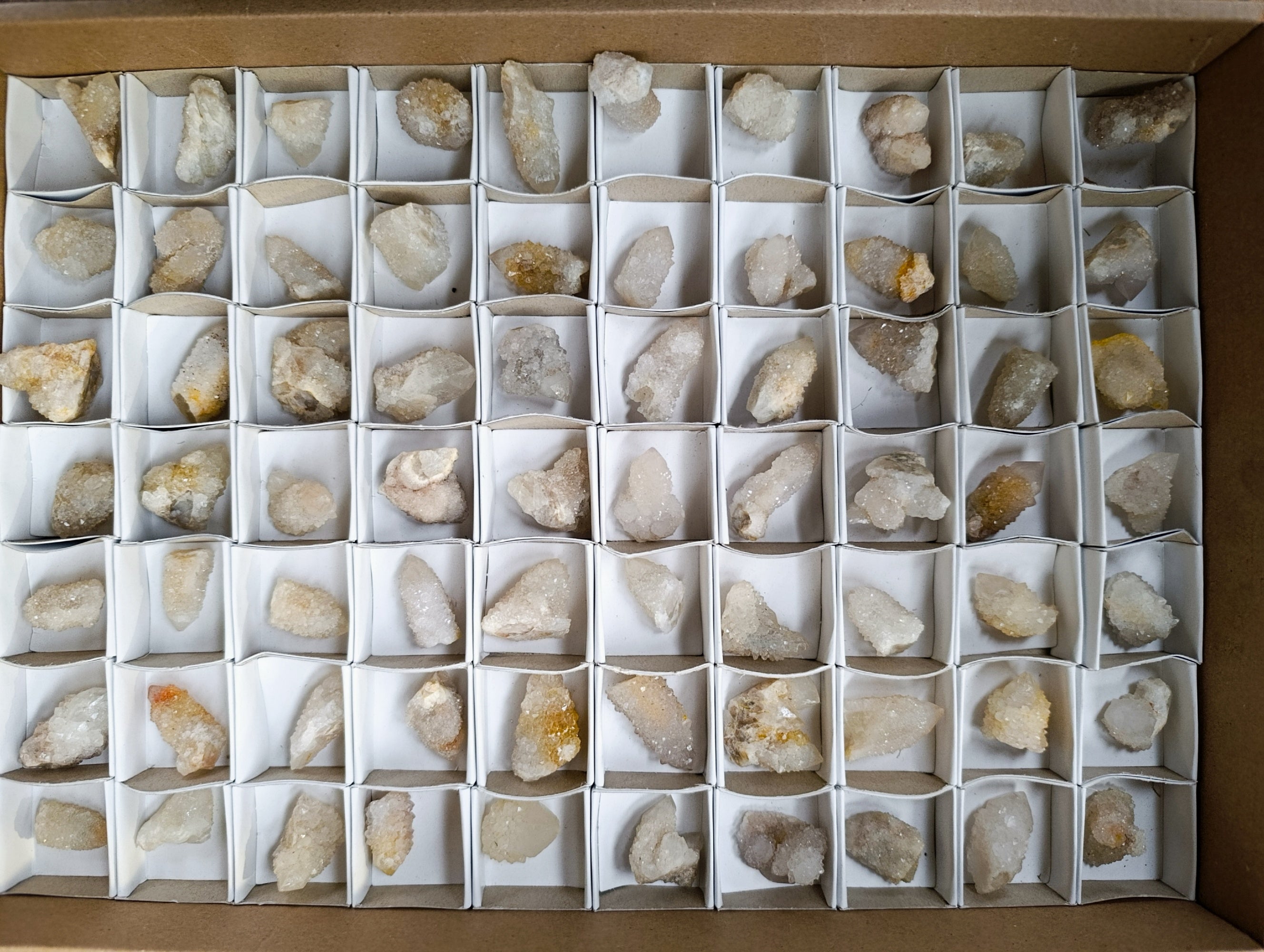 Natural Selected Mini White Spirit Quartz Single Crystals x 70 From South Africa - Toprock Gemstones and Minerals 