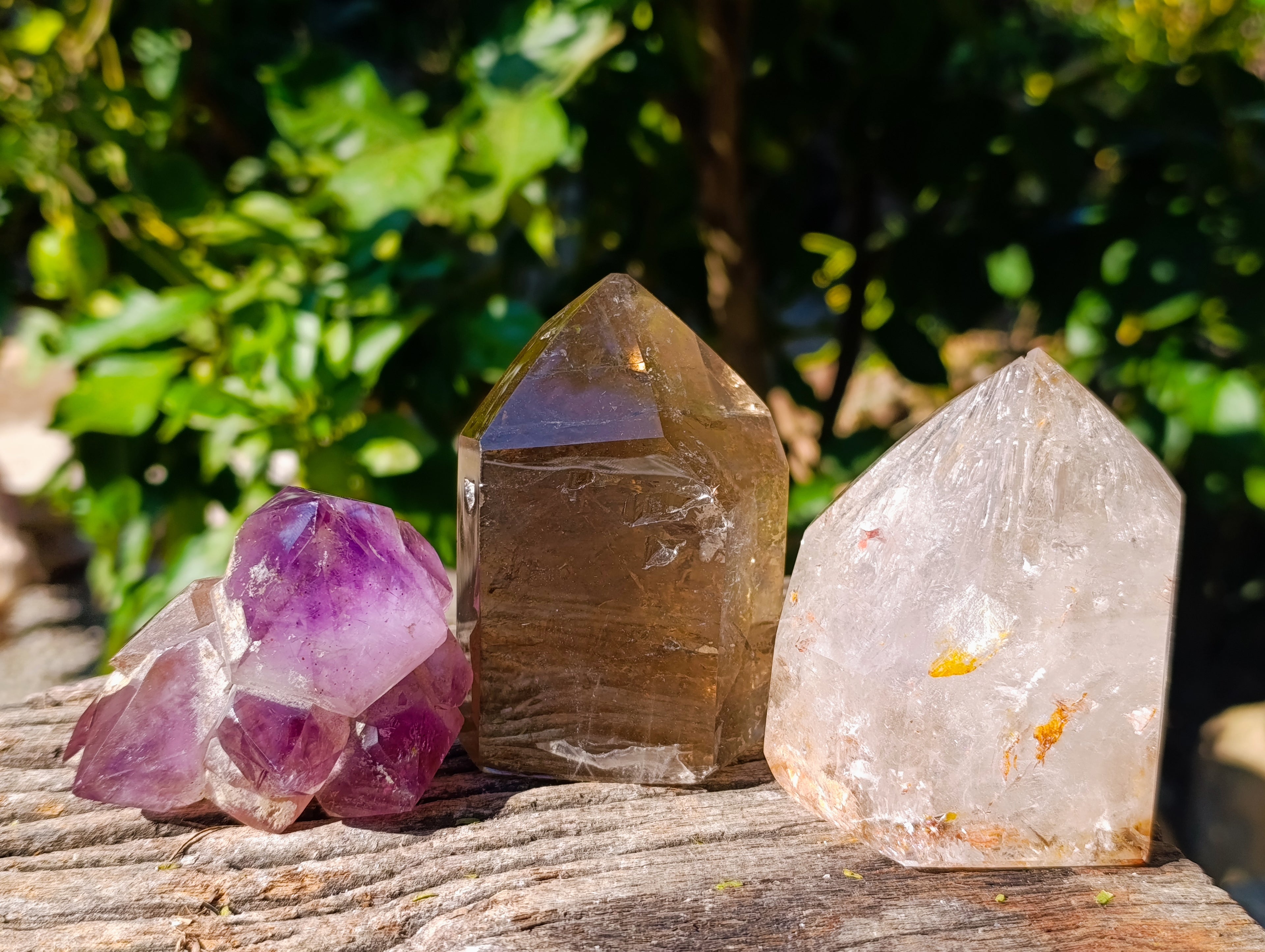 Polished Mix of Selected Crystal Points x 3 From Madagascar - Toprock Gemstones and Minerals 