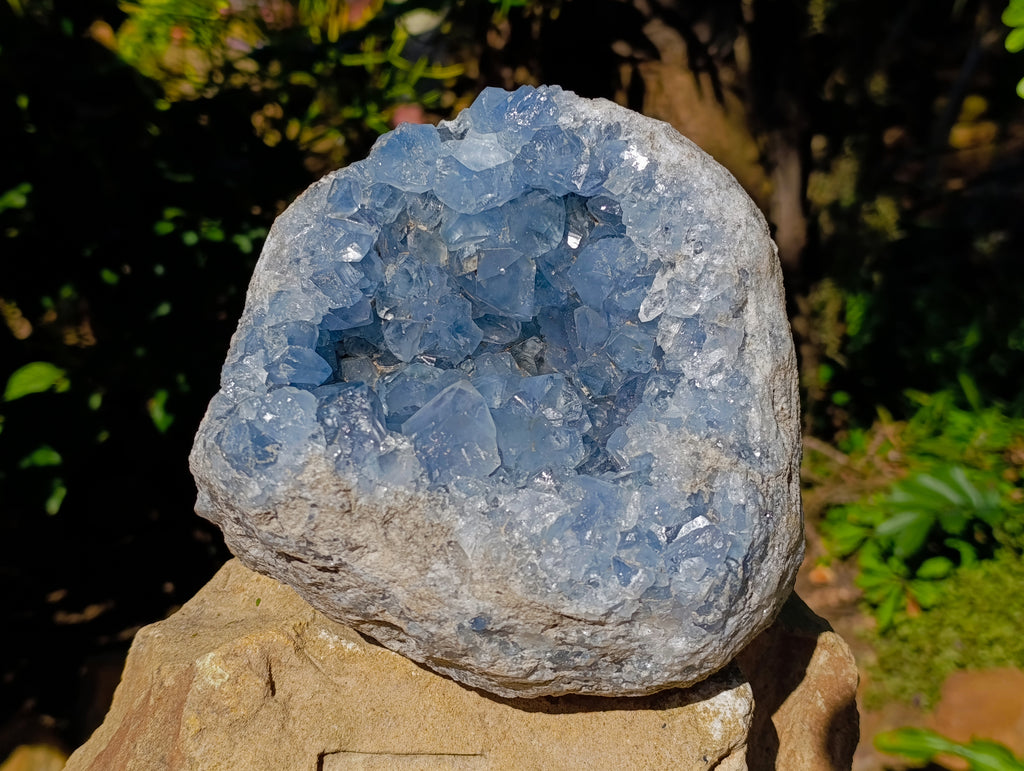 Natural Celestite Geode Specimens x 1 From Sakoany, Madagascar - Toprock Gemstones and Minerals 