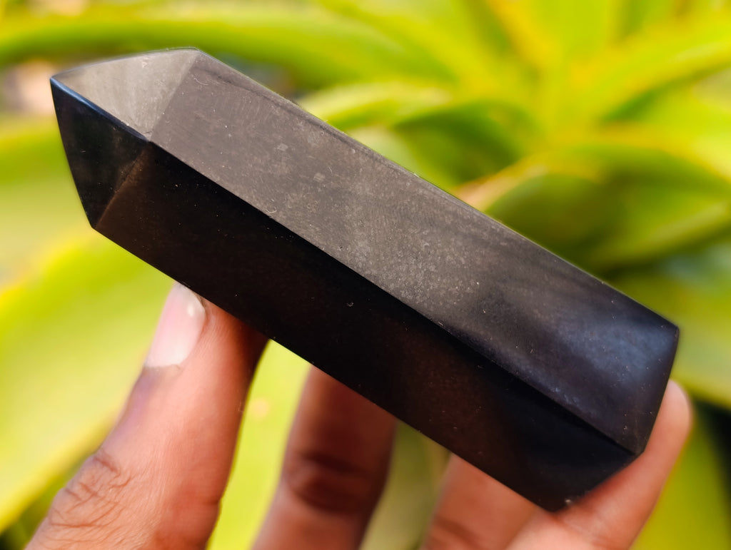 Polished Black Basalt Double Terminated Points x 12 From Antsirabe, Madagascar - Toprock Gemstones and Minerals 