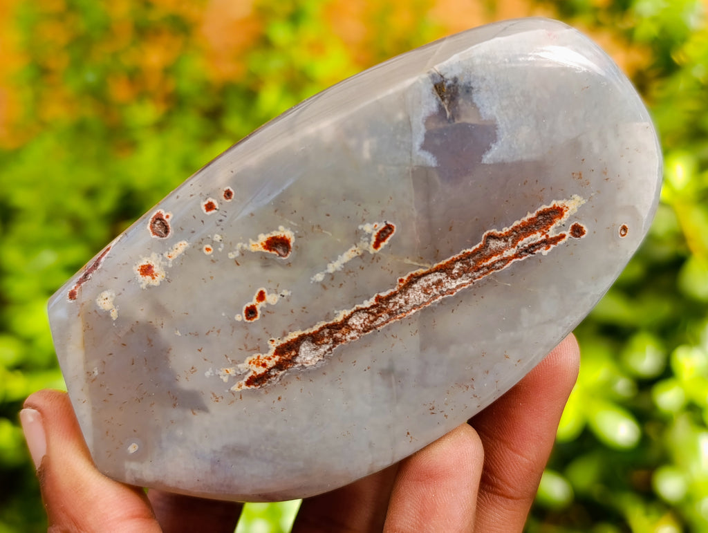 Polished Red Sashe River Agate Standing Free Forms x 6 From Zimbabwe - Toprock Gemstones and Minerals 