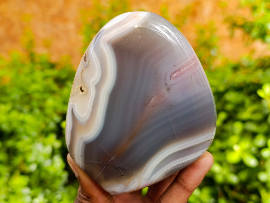 Polished Red Sashe River Agate Standing Free Forms x 6 From Zimbabwe - Toprock Gemstones and Minerals 