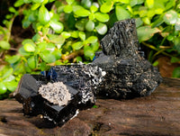 Natural Schorl Black Tourmaline Specimens x 3 From Erongo, Namibia - Toprock Gemstones and Minerals 