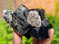 Natural Schorl Black Tourmaline Specimens x 3 From Erongo, Namibia - Toprock Gemstones and Minerals 