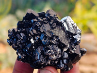 Natural Schorl Black Tourmaline with Hyalite Opal x 12 From Erongo, Namibia - Toprock Gemstones and Minerals 