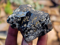 Natural Schorl Black Tourmaline with Hyalite Opal x 12 From Erongo, Namibia - Toprock Gemstones and Minerals 