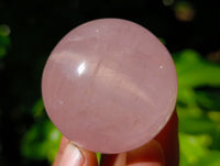 Polished A Grade Star Rose Quartz Spheres x 6 From Ambatondrazaka, Madagascar - Toprock Gemstones and Minerals 