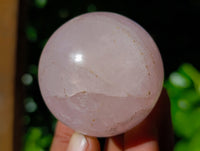 Polished A Grade Star Rose Quartz Spheres x 6 From Ambatondrazaka, Madagascar - Toprock Gemstones and Minerals 
