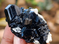 Natural Schorl Black Tourmaline and Smokey Quartz with Hyalite Opal x 12 From Erongo, Namibia - Toprock Gemstones and Minerals 