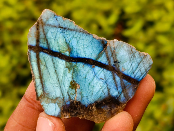 Polished On One Side Labradorite Plates x 24 From Tulear, Madagascar - Toprock Gemstones and Minerals 