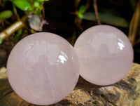 Polished AA Grade Star Rose Quartz Spheres x 8 From Ambatondrazaka, Madagascar - Toprock Gemstones and Minerals 