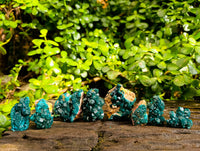 Natural Dioptase On Dolomite Specimens x 12 From Likasi, Congo - Toprock Gemstones and Minerals 