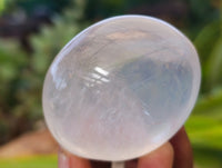 Polished Pearl Girasol Quartz Crystal Palm Stones x 12 From Ambatondrazaka, Madagascar - Toprock Gemstones and Minerals 