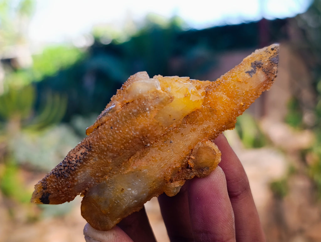 Natural Golden Limonite Fairy Spirit Quartz Clusters x 24 From South Africa - Toprock Gemstones and Minerals 