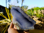 Natural Blue Lace Agate Geodes x 2 From Nsanje, Malawi - Toprock Gemstones and Minerals 