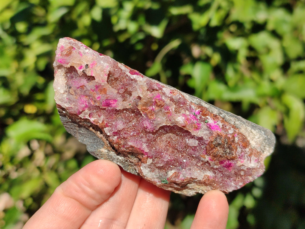 Natural Drusy Salrose Cobaltion Dolomite with Ball Malachite Specimens x 3 From Congo - Toprock Gemstones and Minerals 