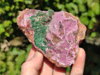 Natural Drusy Salrose Cobaltion Dolomite with Ball Malachite Specimens x 3 From Congo - Toprock Gemstones and Minerals 