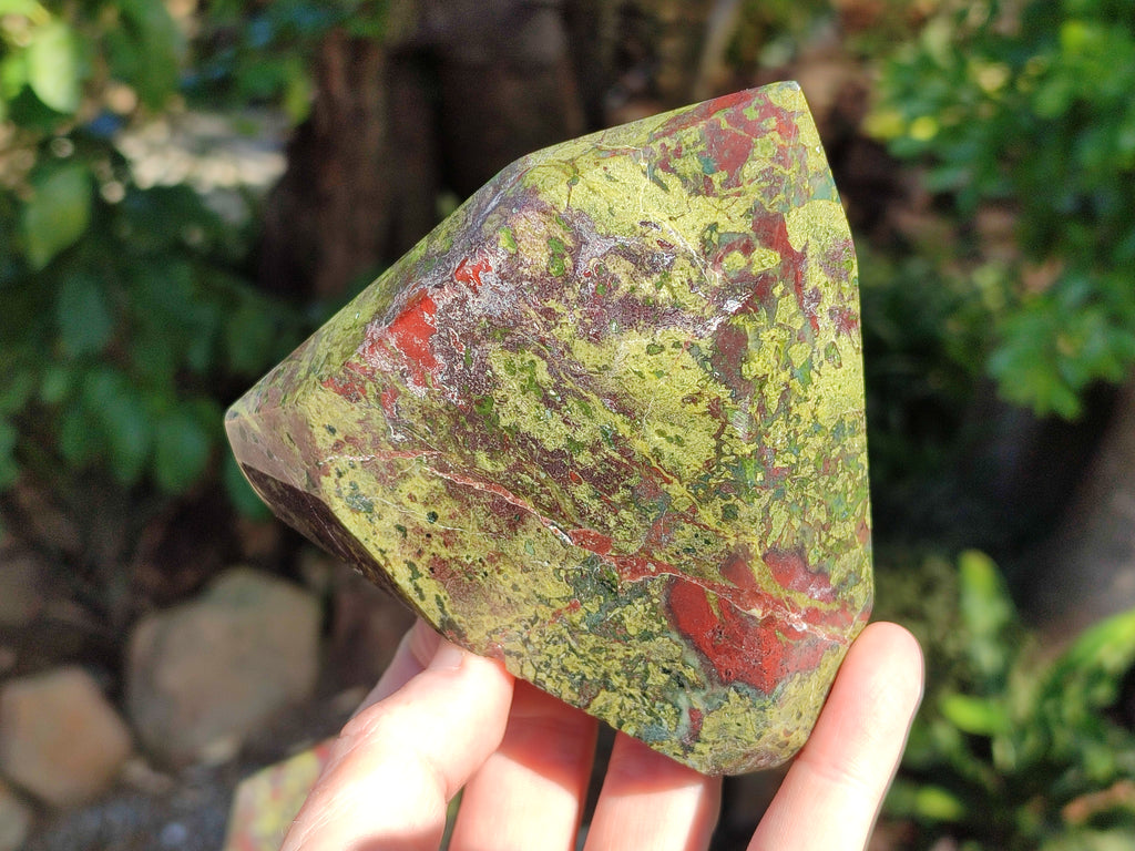 Polished Bastite Dragons Blood Stone Points x 3 From Tshipise, South Africa - Toprock Gemstones and Minerals 