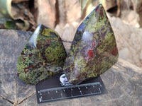 Polished Bastite Dragons Blood Stone Points x 3 From Tshipise, South Africa - Toprock Gemstones and Minerals 