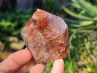 Polished Mixed Inclusion Quartz Crystals Including Golden Rutile x 6 from Madagascar