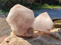 Natural Smokey Hematoid Blacknite Quartz Clusters x 4 From Madagascar - Toprock Gemstones and Minerals 