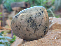 Polished Rare Pharaoh Stone Pyrite in Basalt Palm Stones x 6 Iron Duke Mine, Zimbabwe - Toprock Gemstones and Minerals 