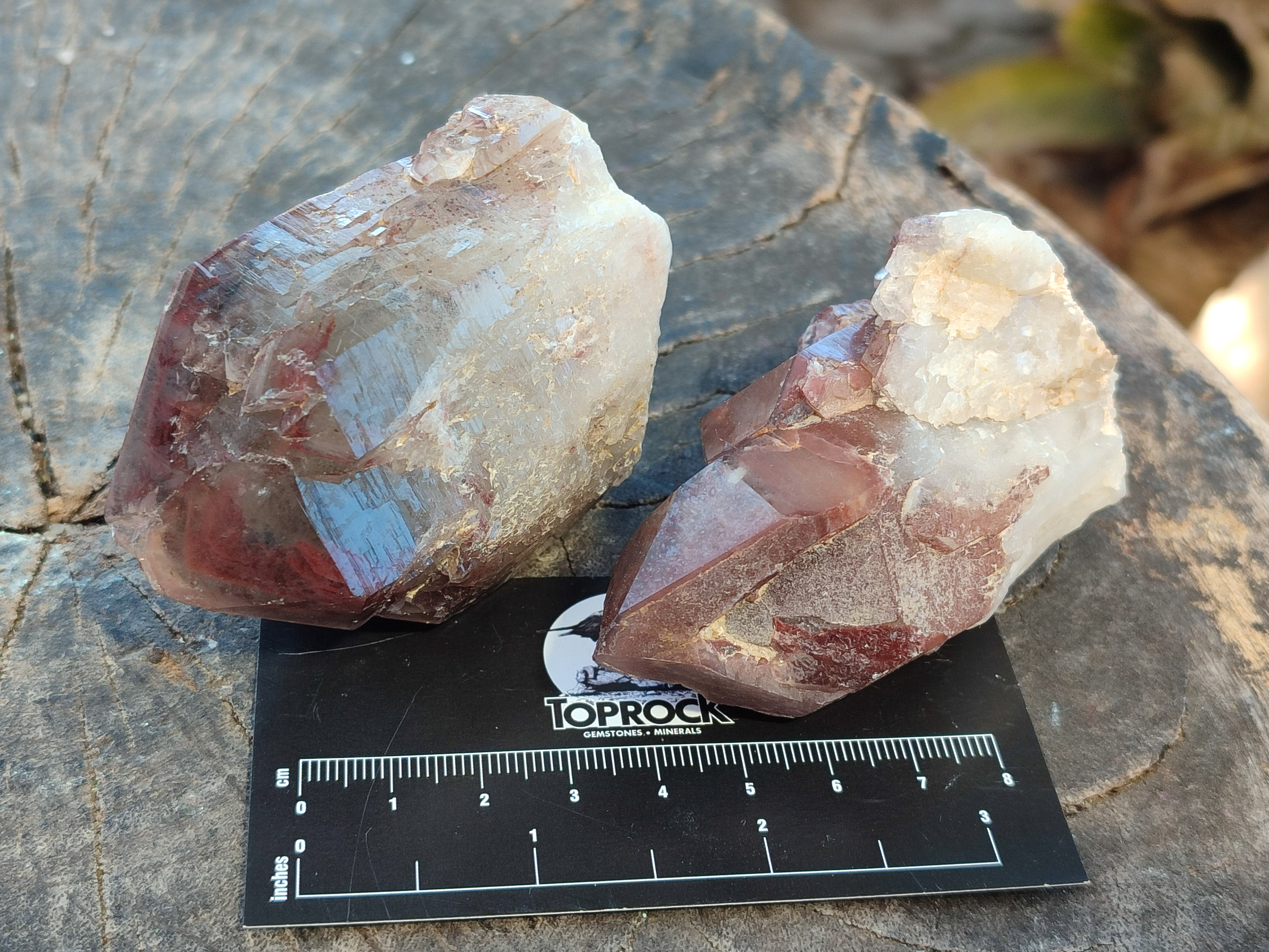 Natural Red Hematoid Quartz Clusters x 12 From Karoi, Zimbabwe - Toprock Gemstones and Minerals 