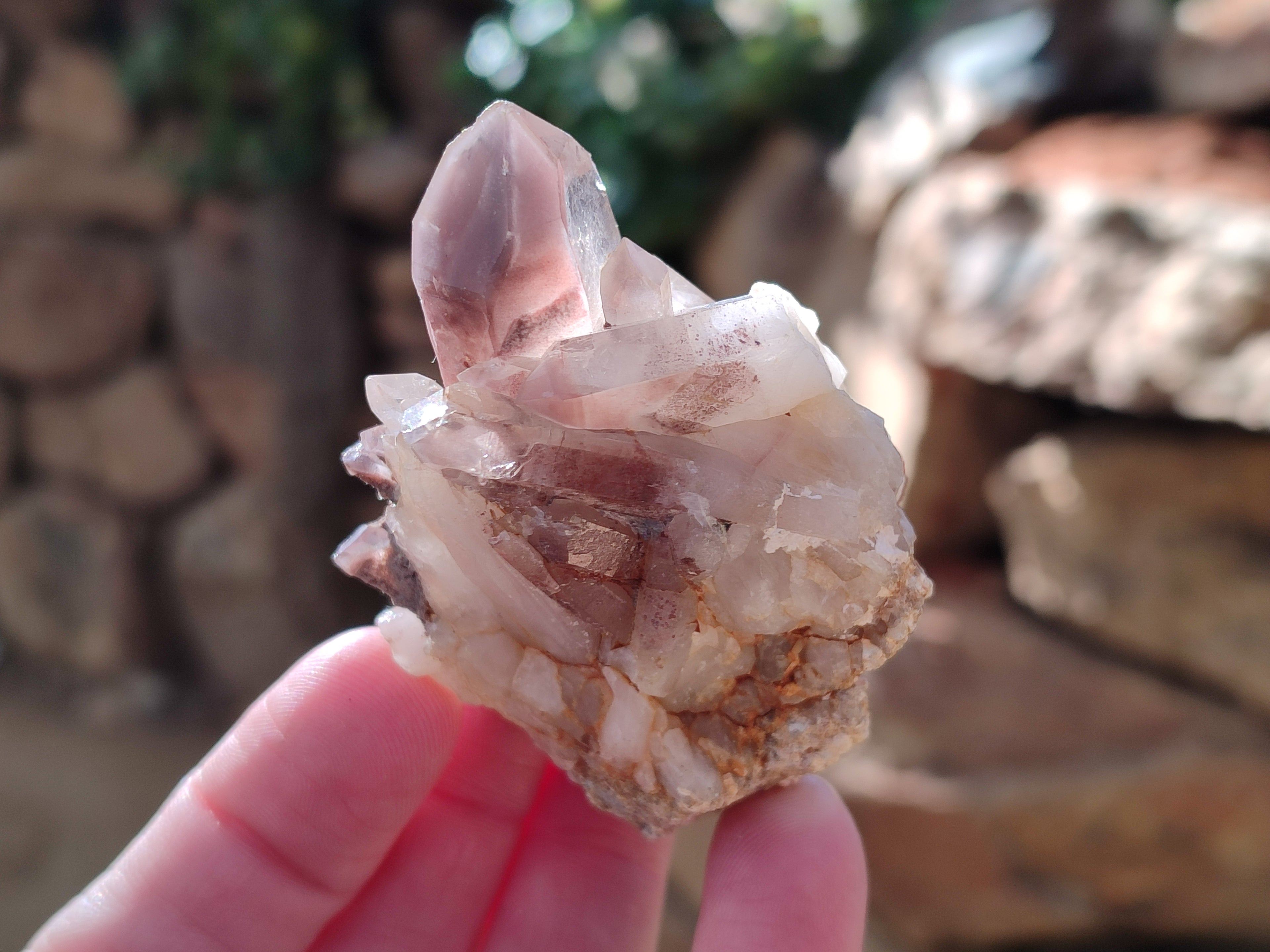 Natural Red Hematoid Quartz Clusters x 12 From Karoi, Zimbabwe - Toprock Gemstones and Minerals 