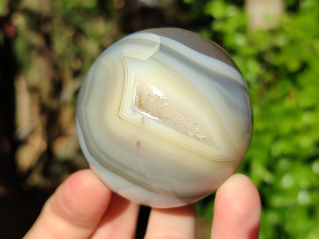 Polished Banded Agate Spheres x 4 From Madagascar - Toprock Gemstones and Minerals 